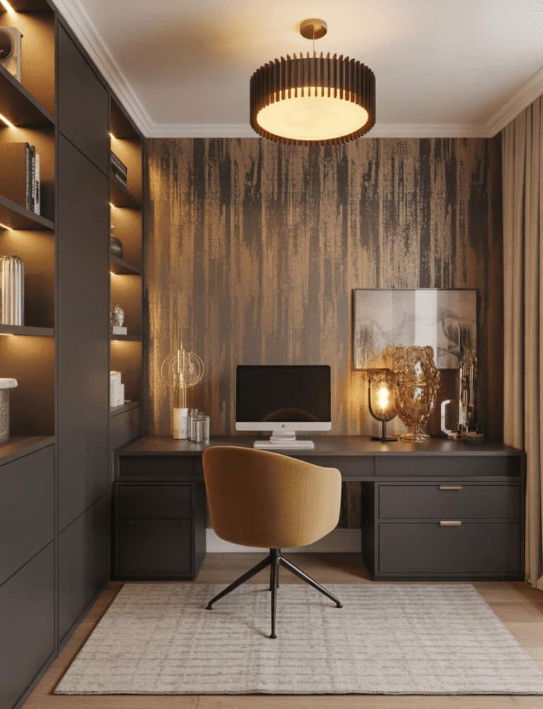 21 Stunning Home Office Accent Wall Ideas to Upgrade Your Workday
